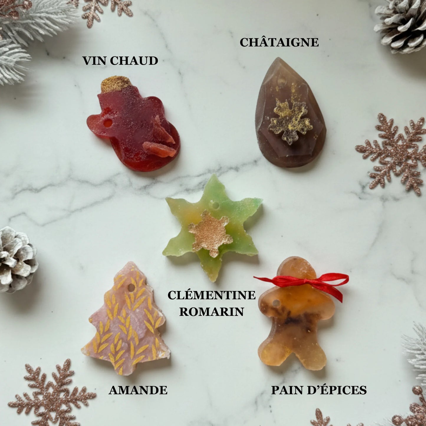 Coffret de Noël - 5 Cristaux Comestibles