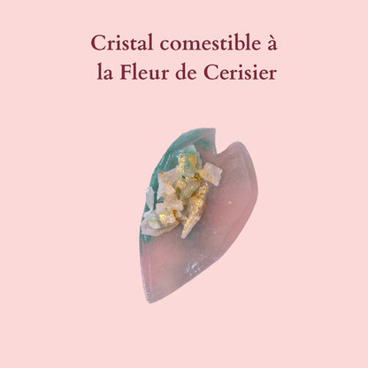 Cristallo Commestibile  con fiori di ciliegio