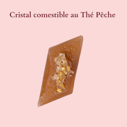 Cristal Comestible au Thé Pêche