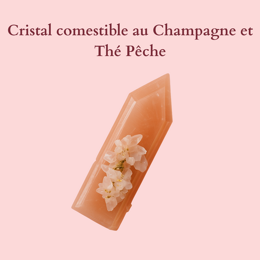 Cristal Comestible Champagne et Pêche