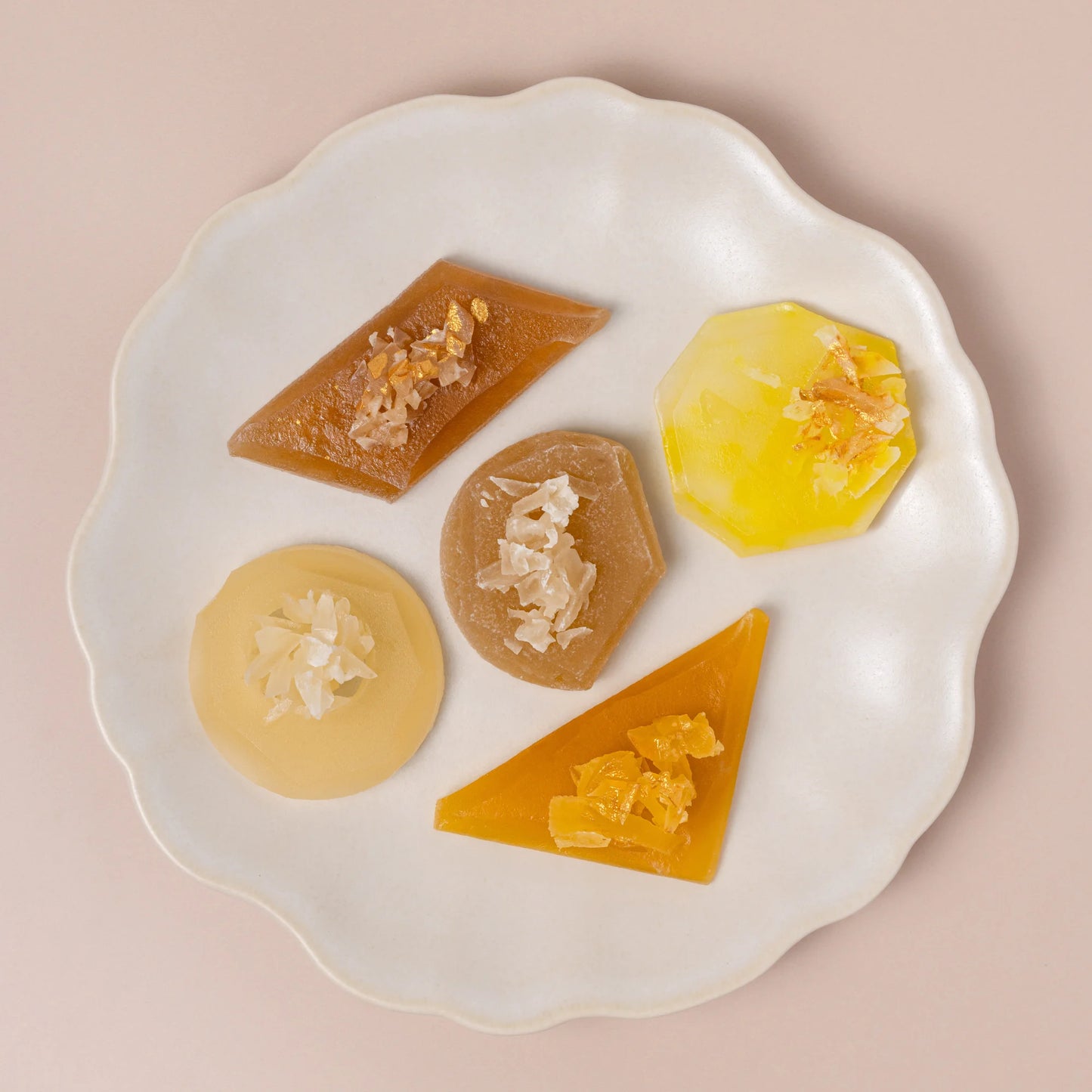 Citrine collection - 5 edible crystals