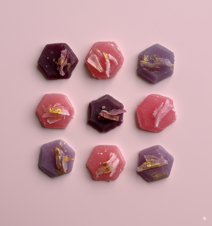 Amethyst -collectie - 5 eetbare kristallen