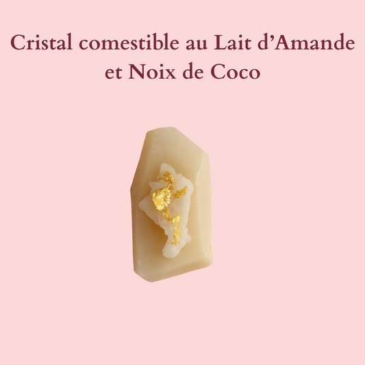 Cristal Comestible Lait d'Amande et Coco